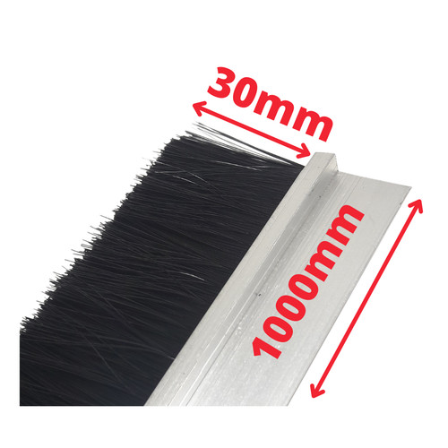 Door aluminum brush - door,